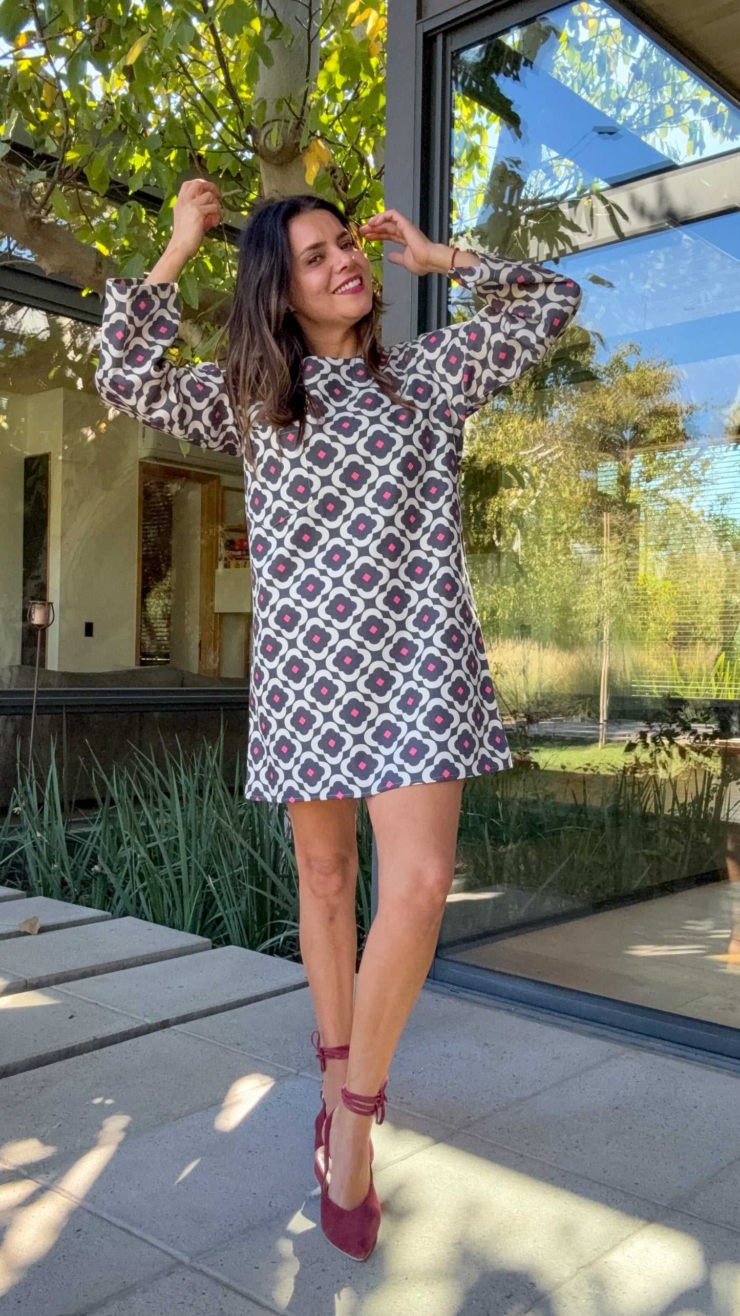 Vestido Denim Flores
