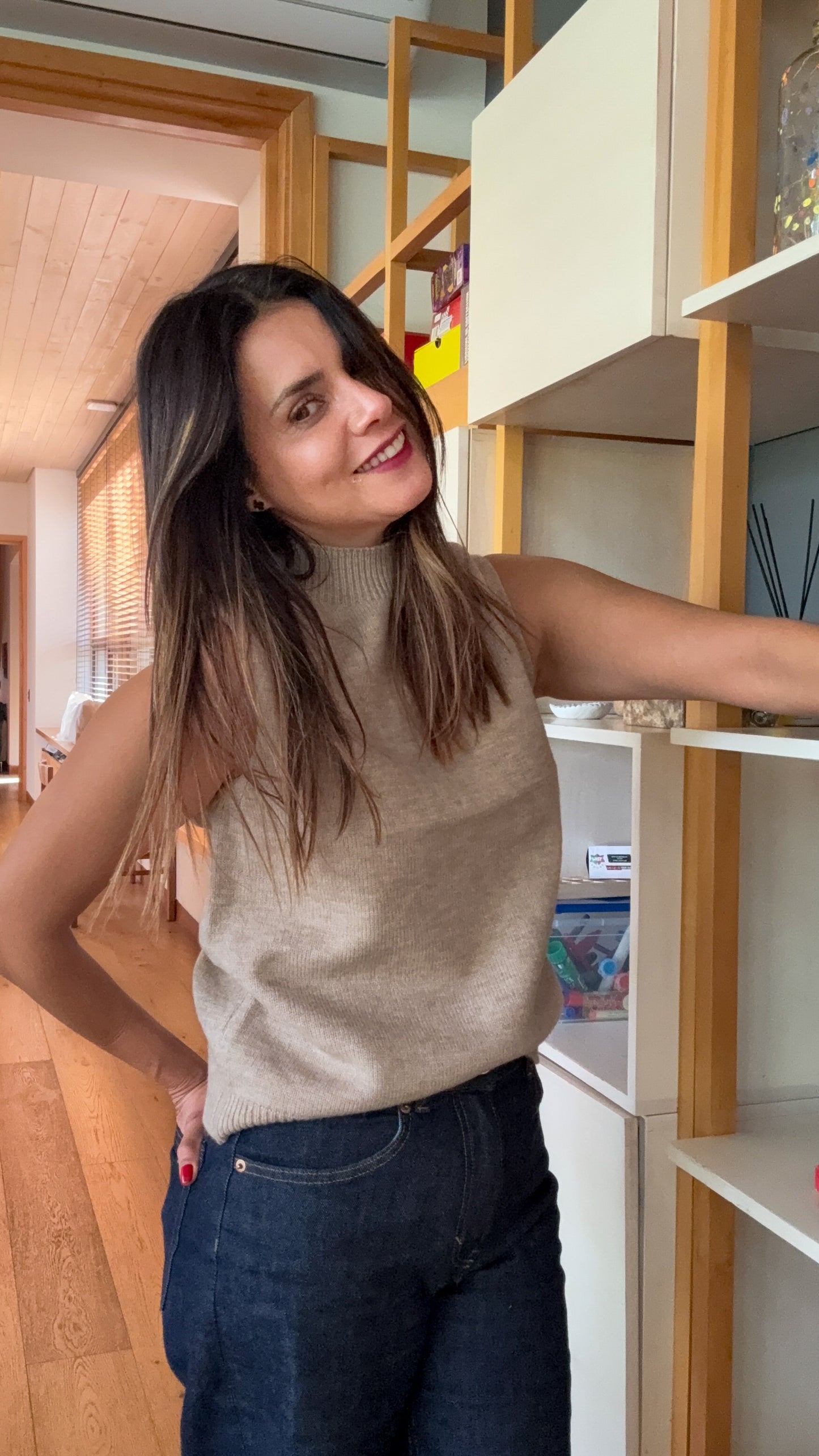 Chaleco Génova Beige