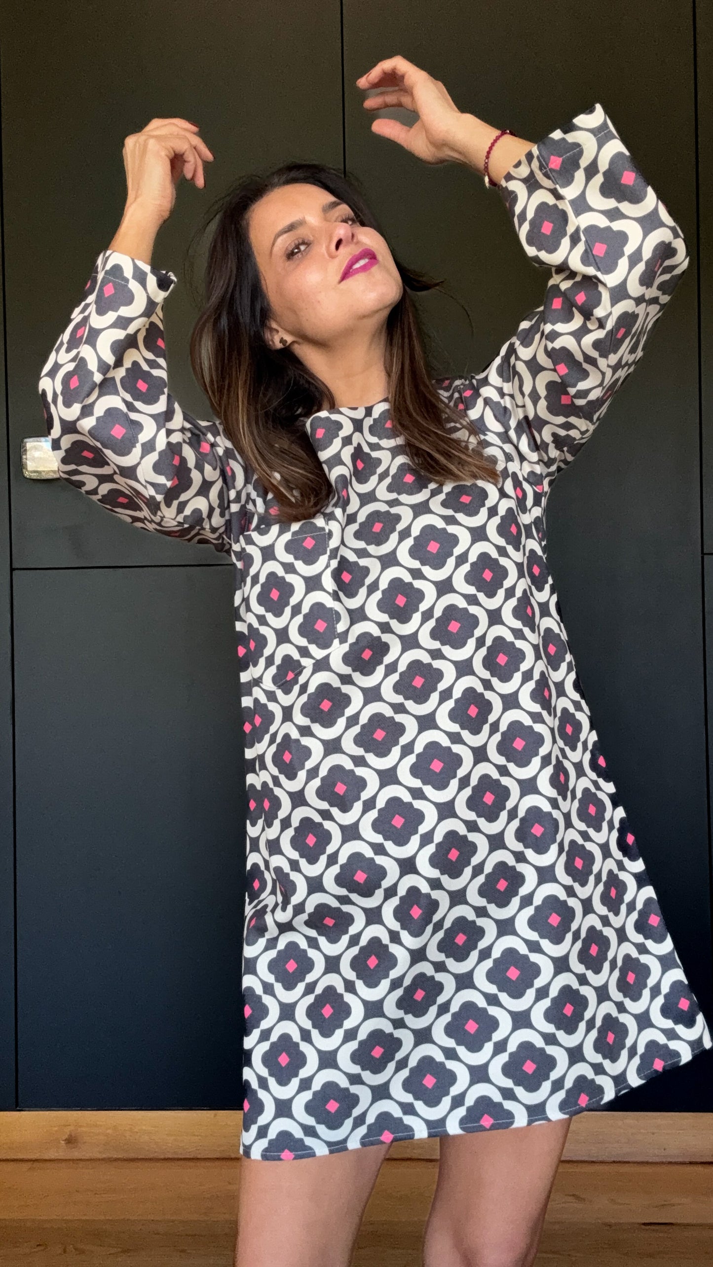 Vestido Denim Flores