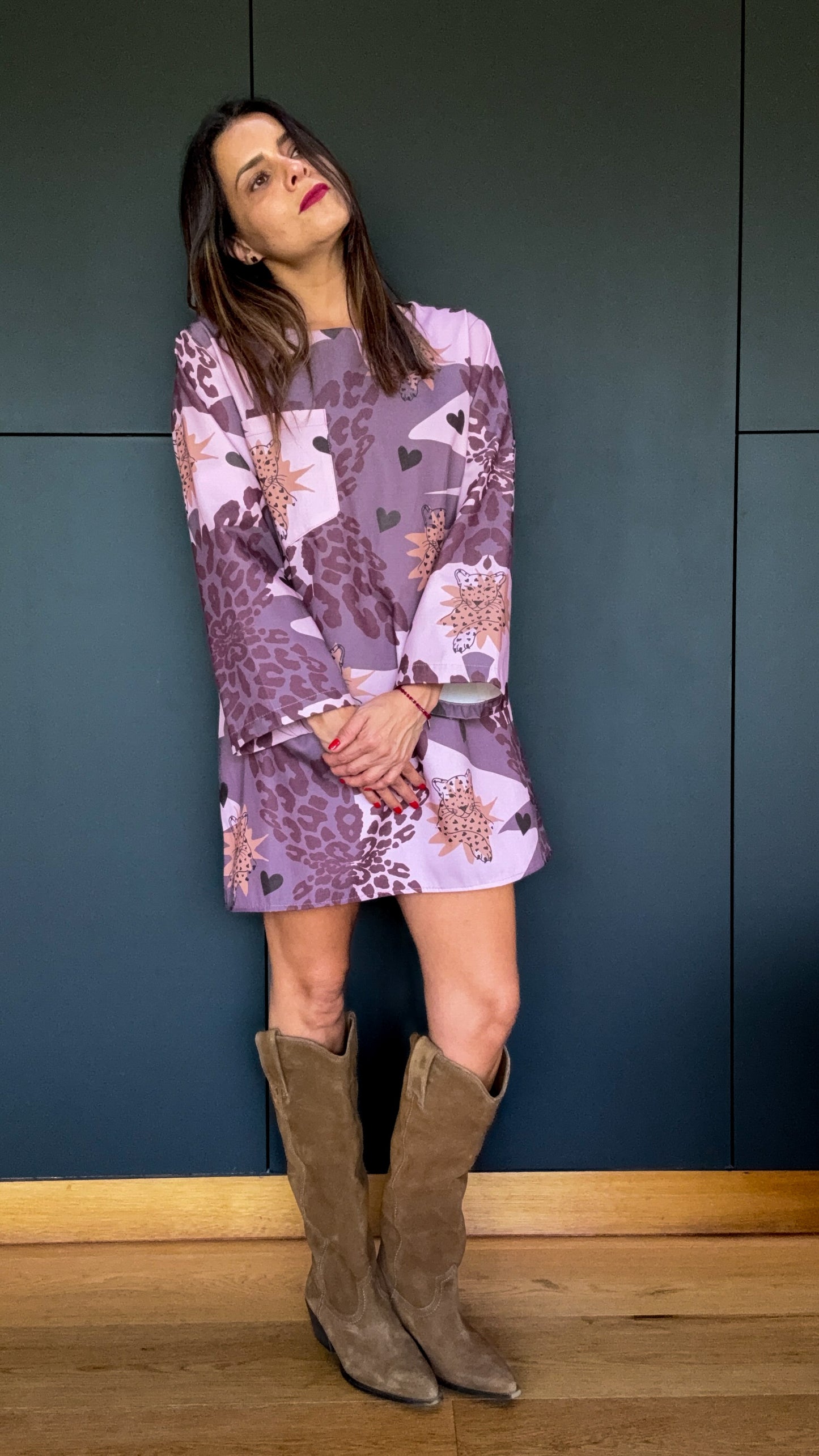 Vestido Denim Tigre