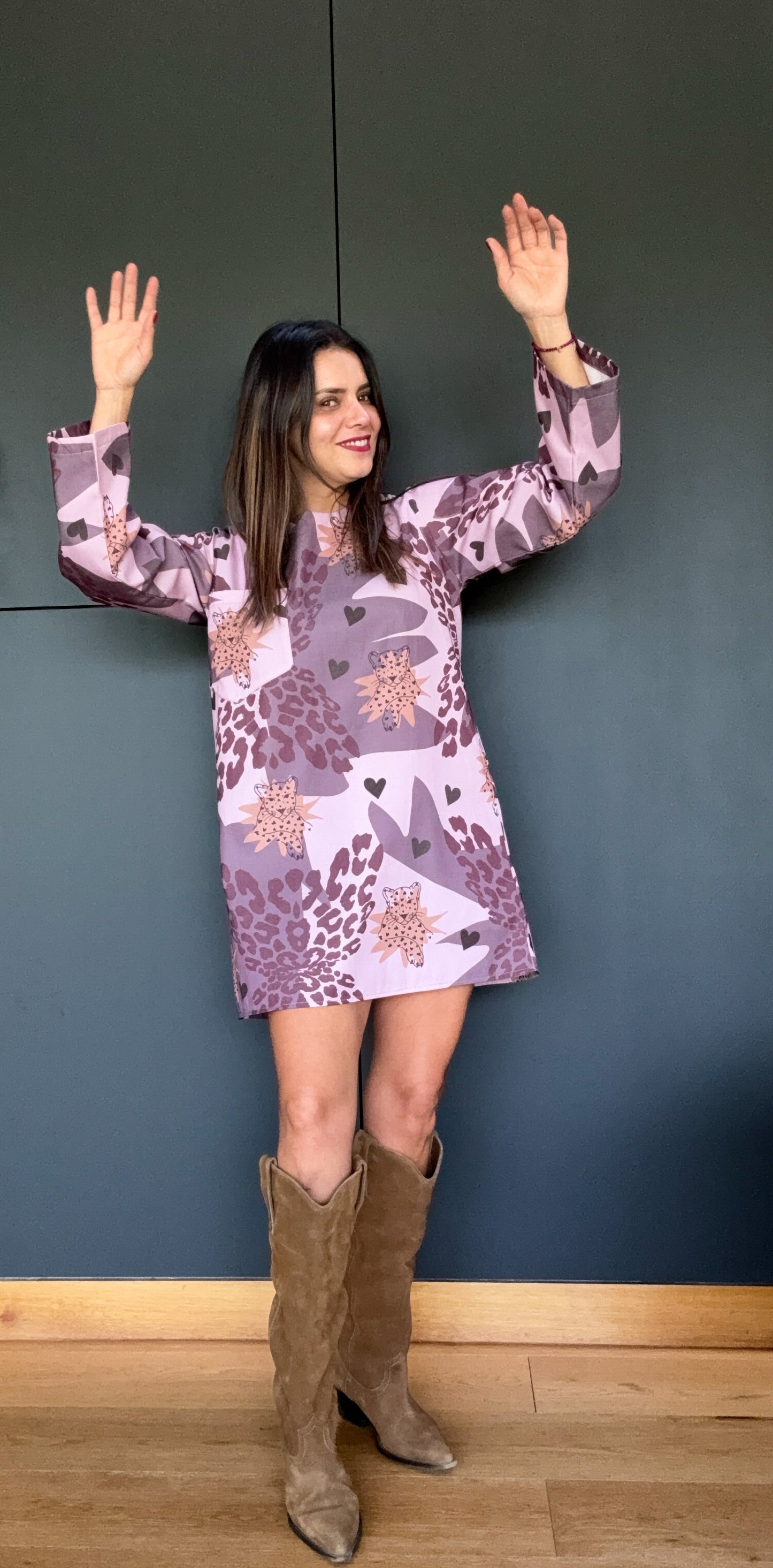 Vestido Denim Tigre