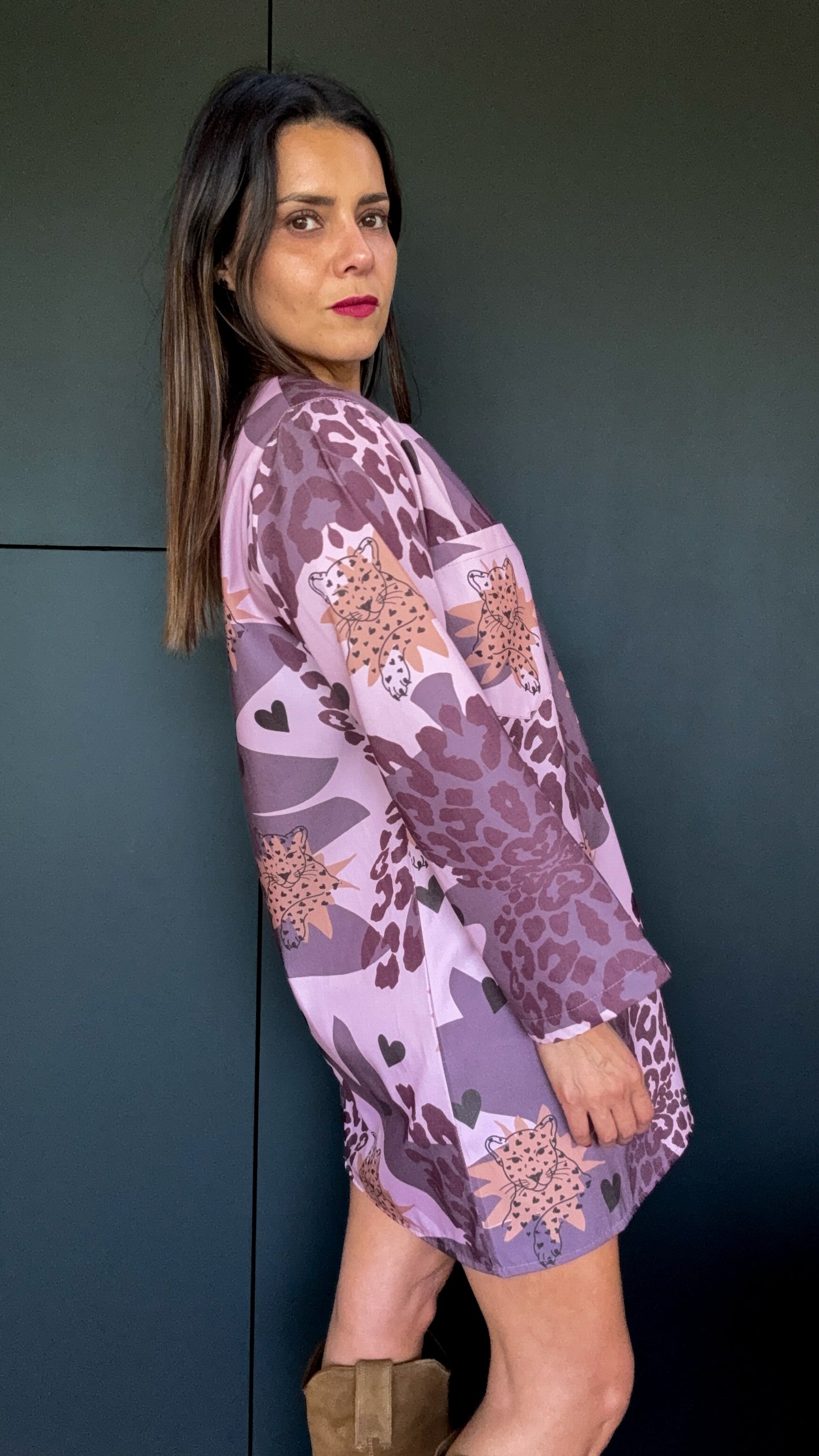 Vestido Denim Tigre