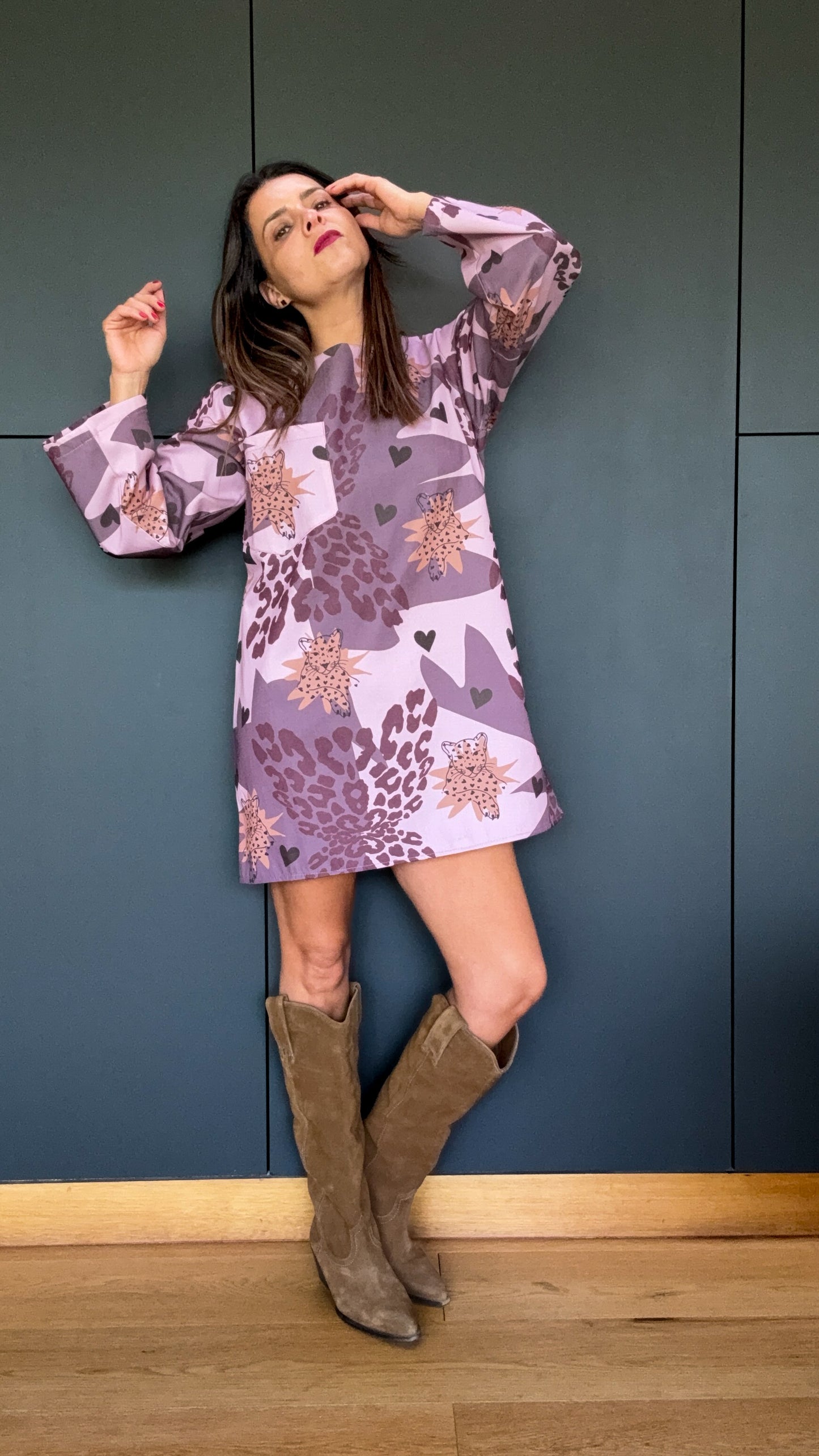 Vestido Denim Tigre