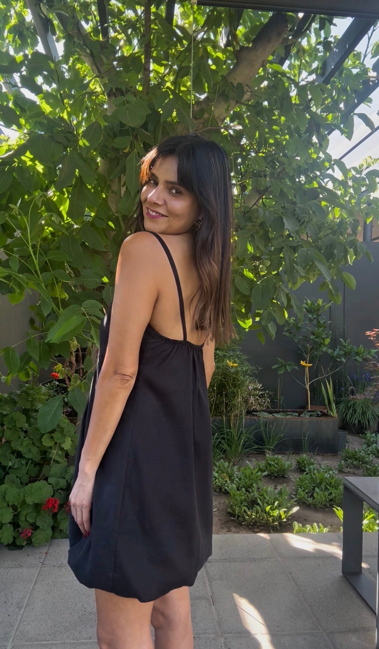 Vestido Piera Negro Melange