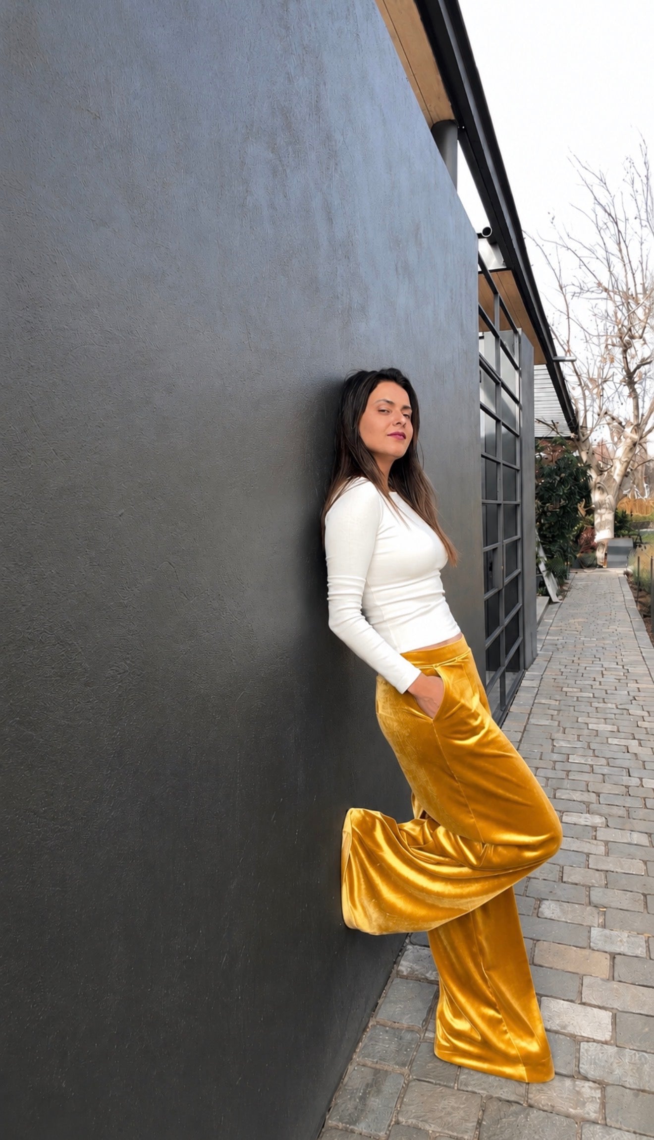 Pantalón Terciopelo Amarillo