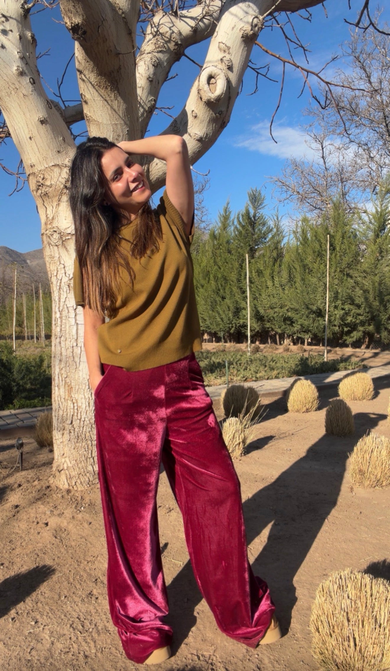 Pantalón Terciopelo Guinda