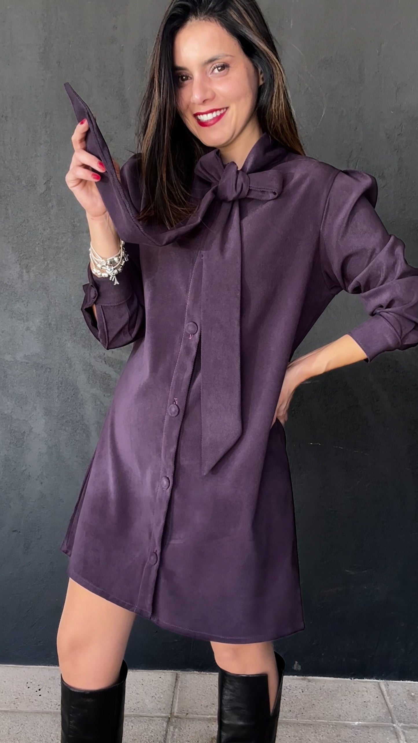 Vestido Julia Morado