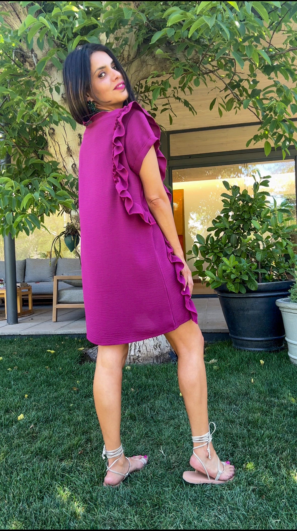 Vestido Tere Ciruela