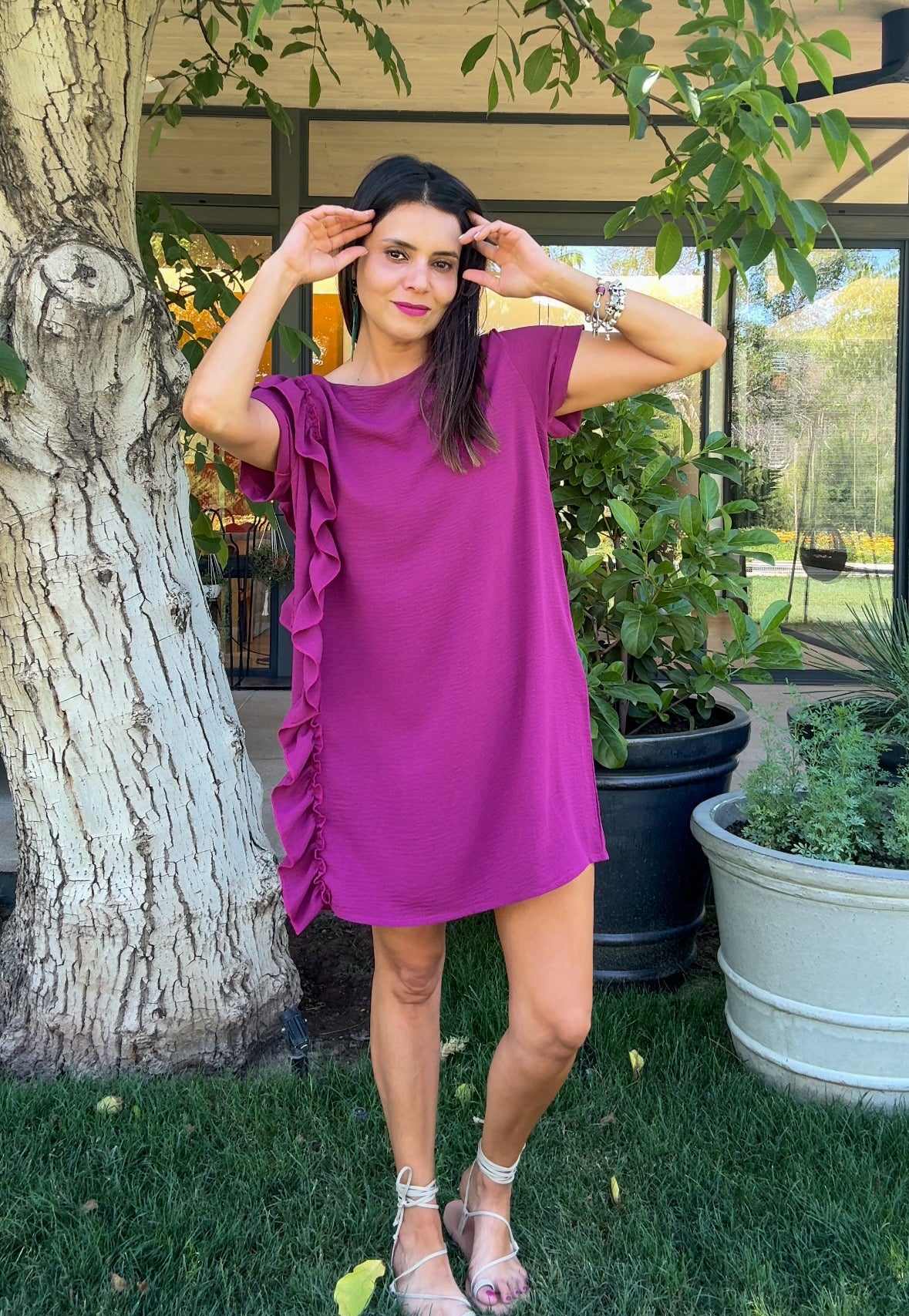 Vestido Tere Ciruela