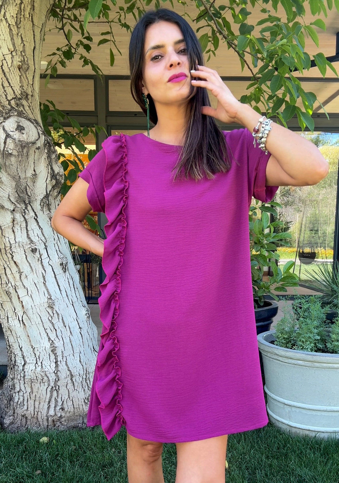 Vestido Tere Ciruela