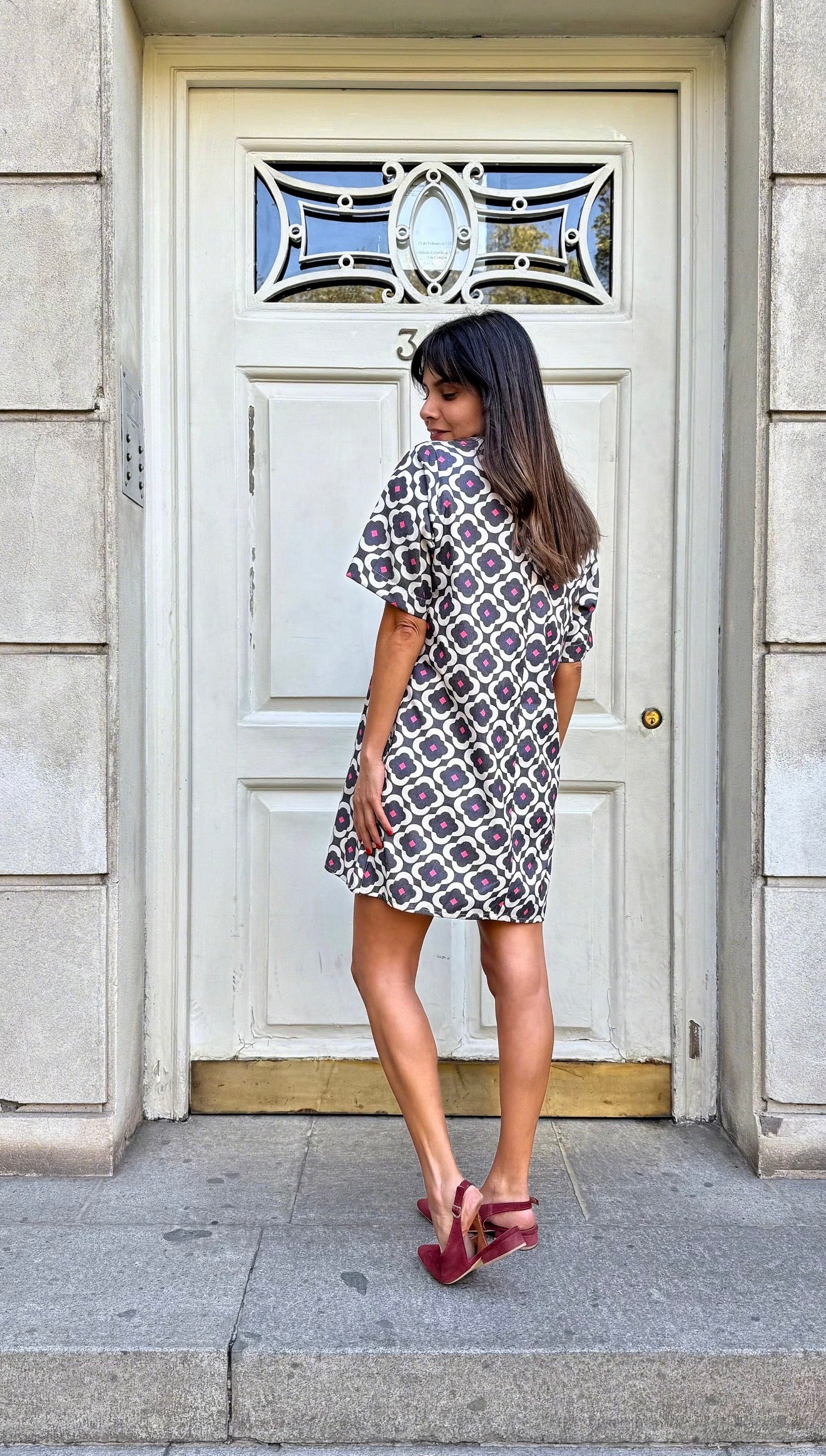 Vestido Denim Flores