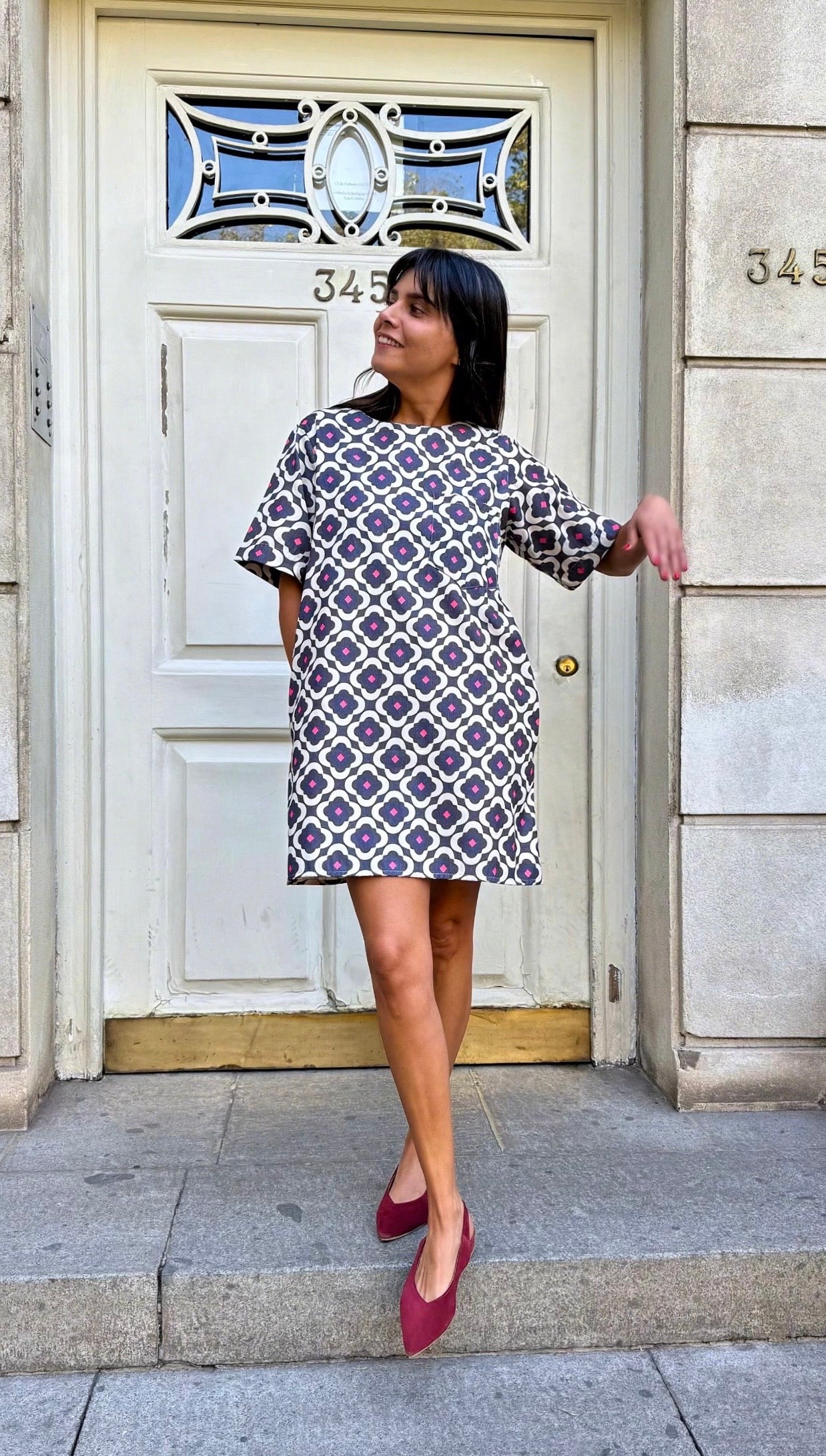 Vestido Denim Flores