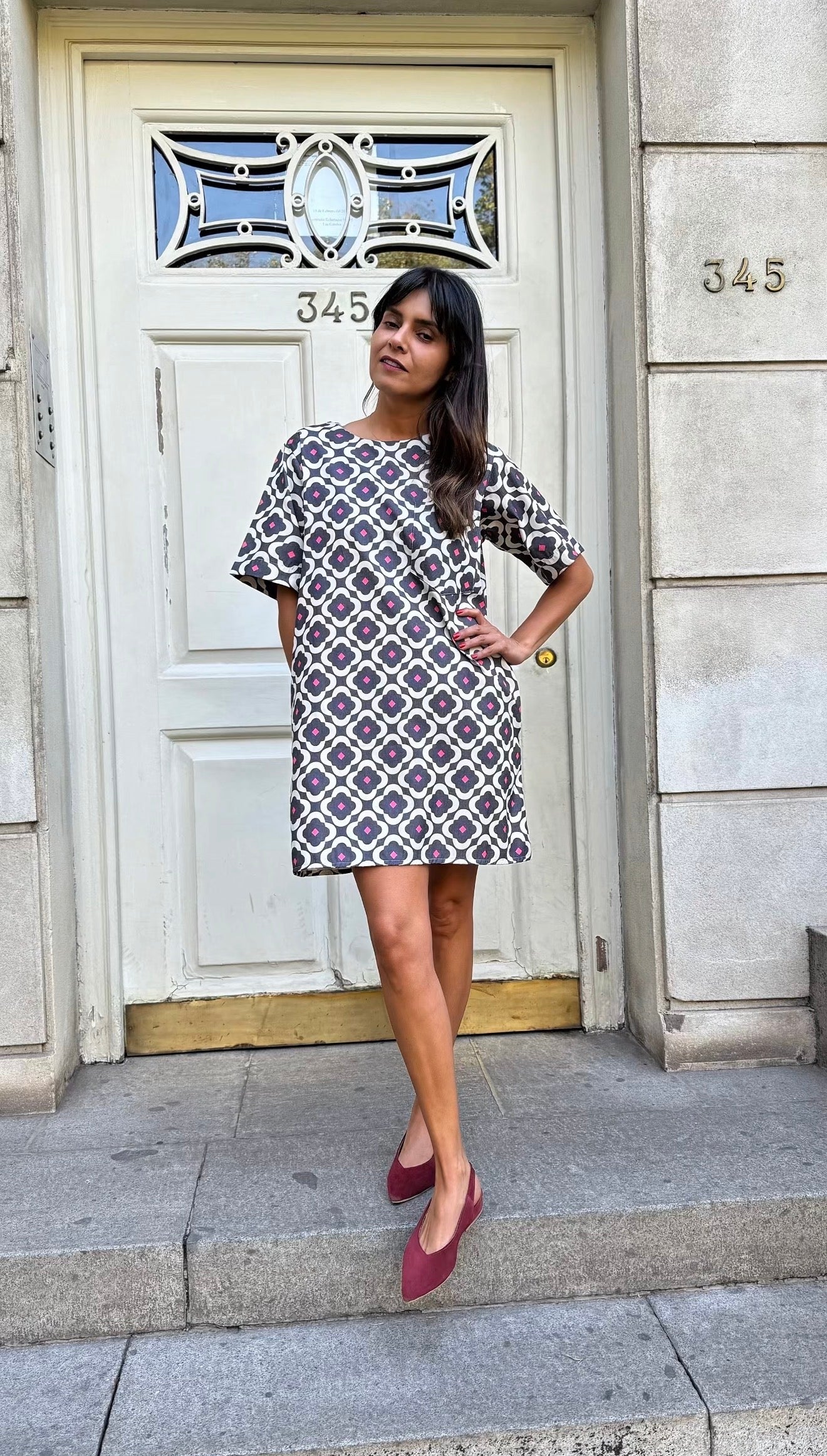 Vestido Denim Flores