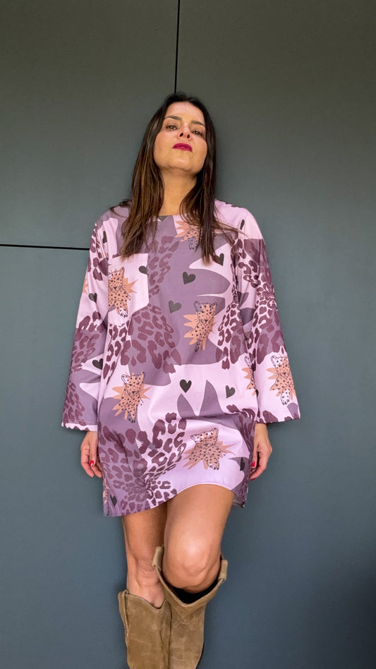Vestido Denim Tigre