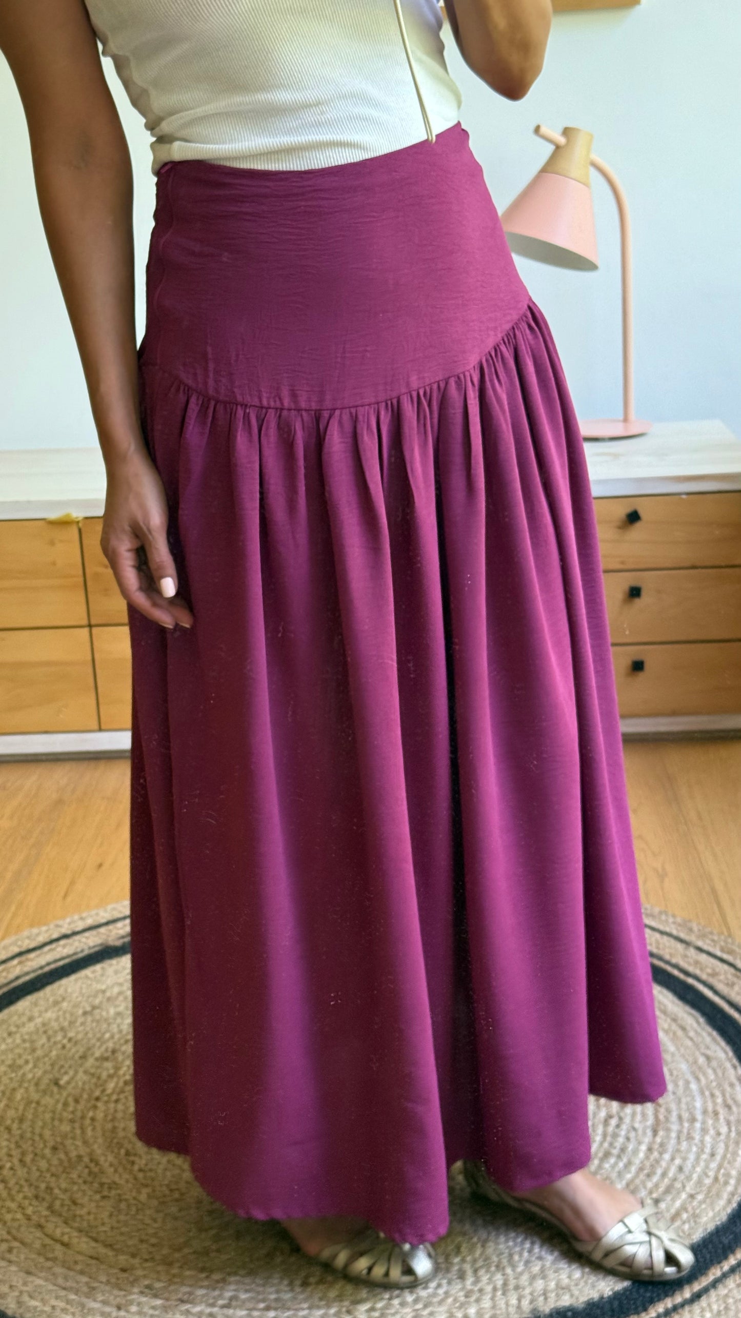 Pollera Fresia Granate