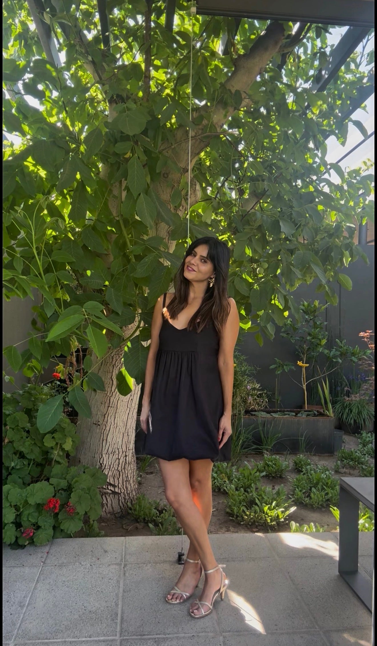 Vestido Piera Negro Melange