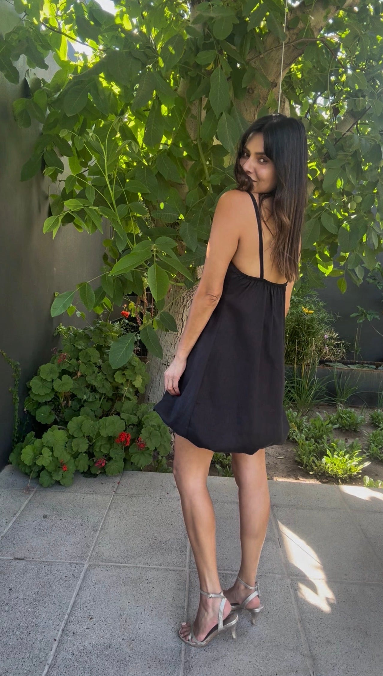 Vestido Piera Negro Melange