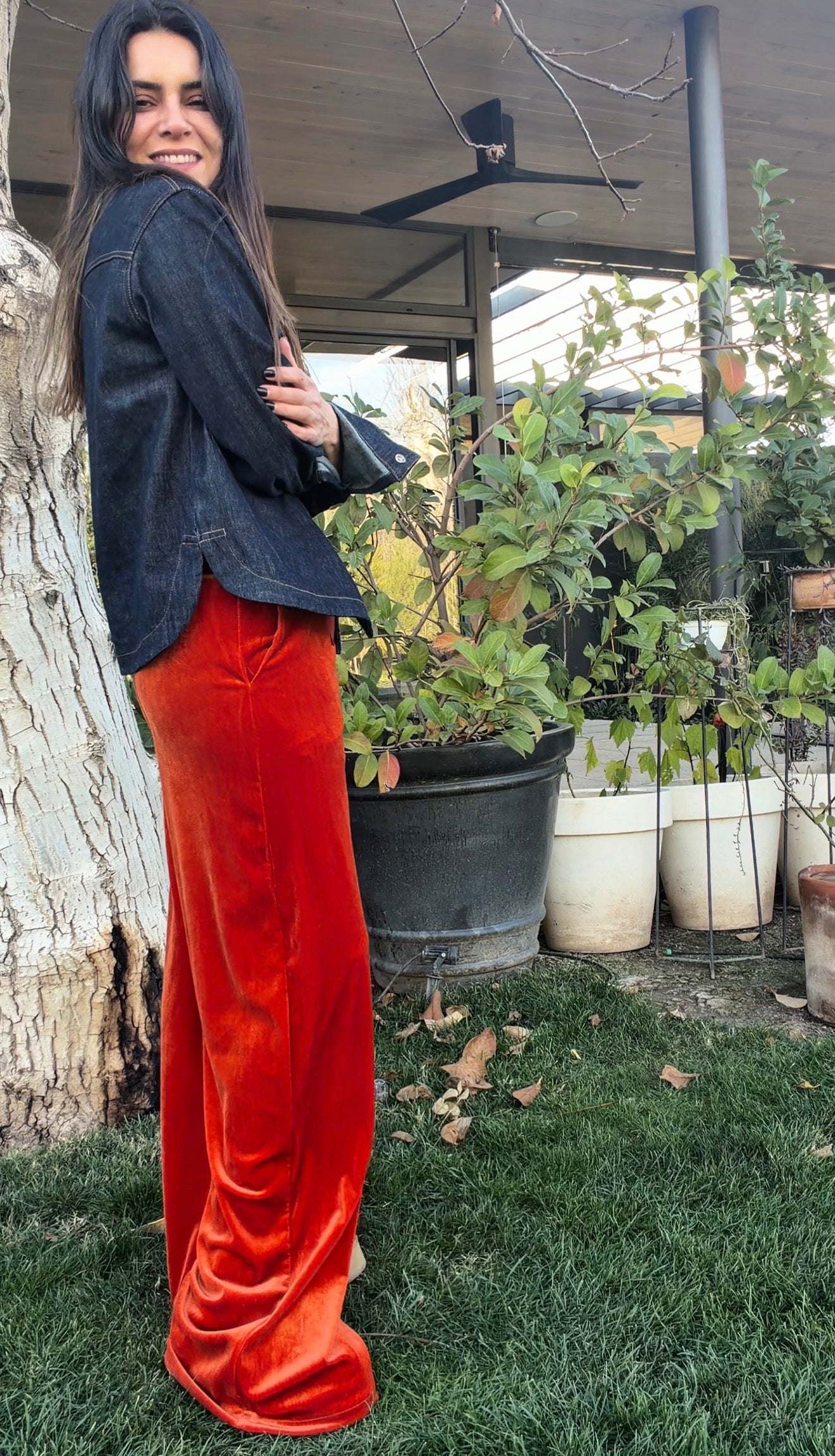 Pantalón Terciopelo Naranjo