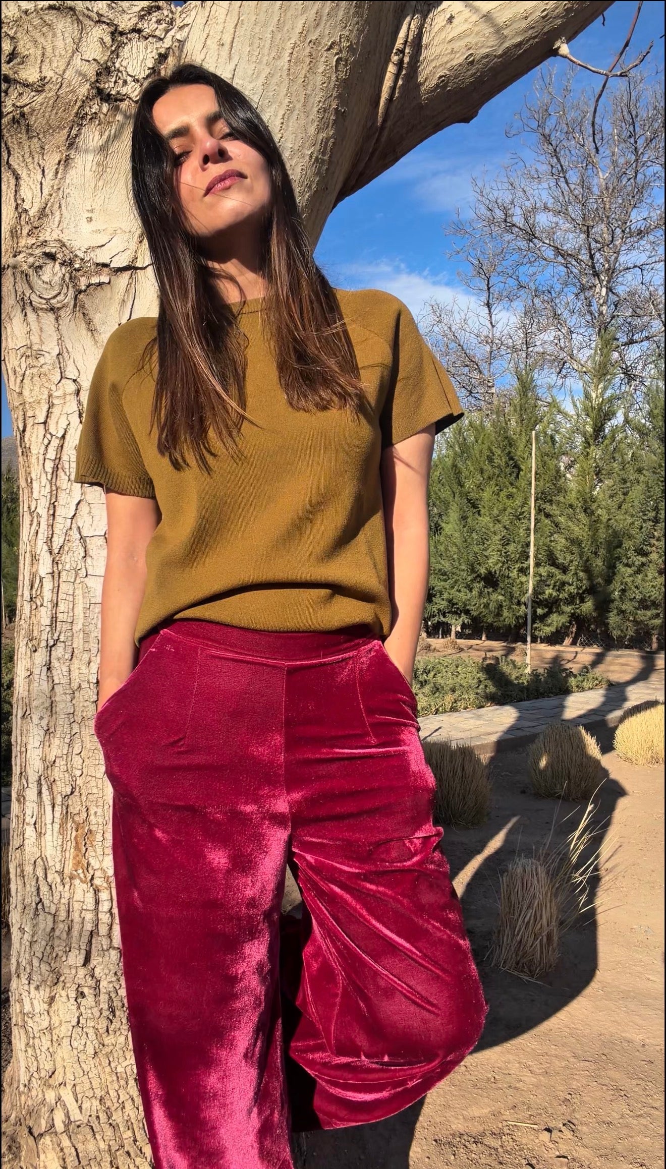 Pantalón Terciopelo Guinda