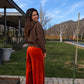 Pantalón Terciopelo Naranjo