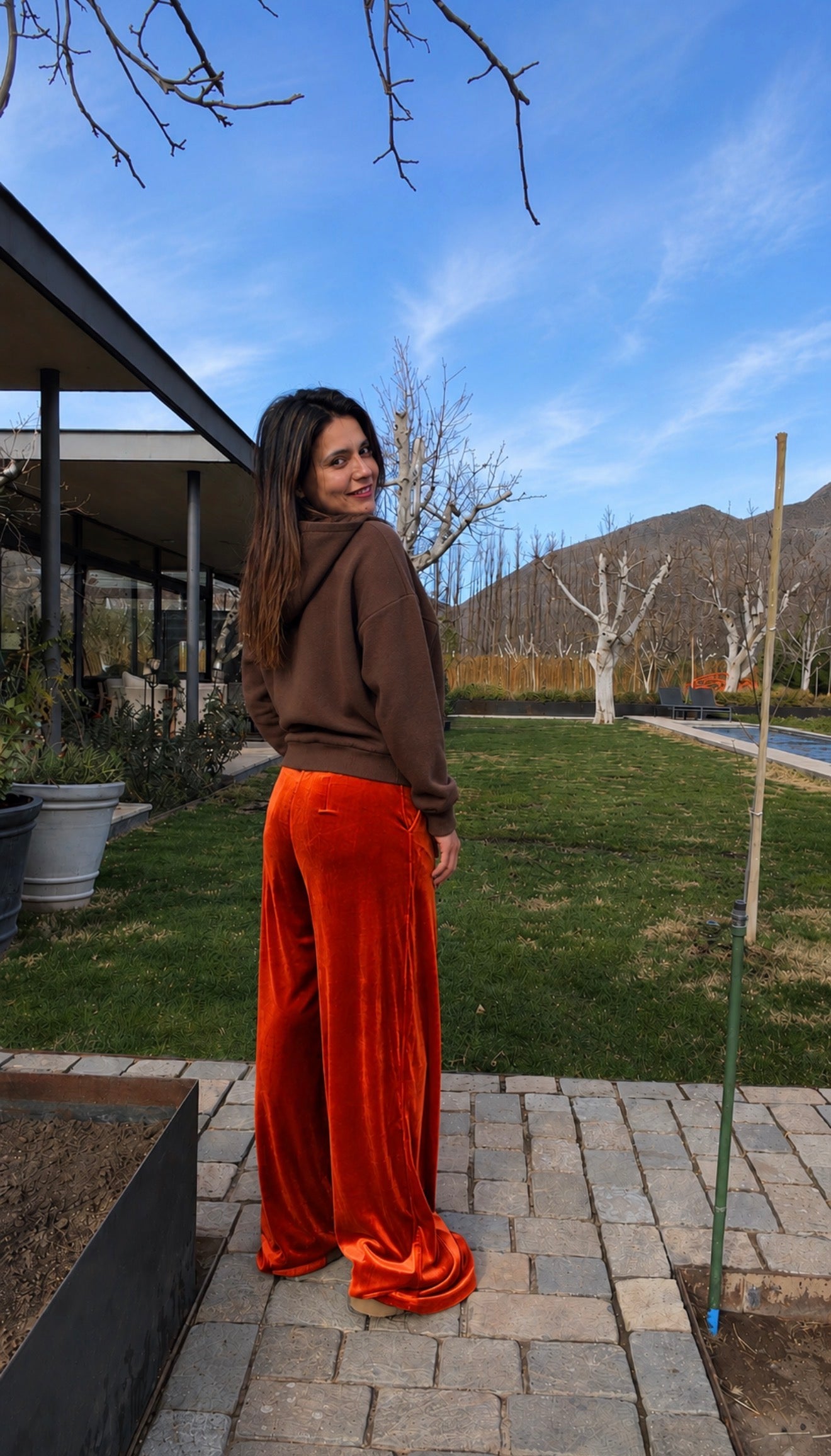 Pantalón Terciopelo Naranjo