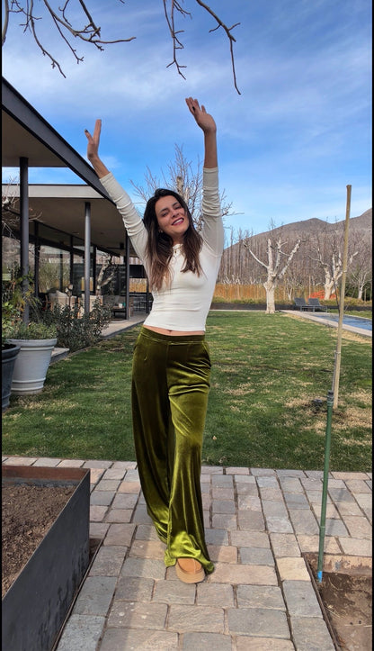 Pantalón Terciopelo Verde