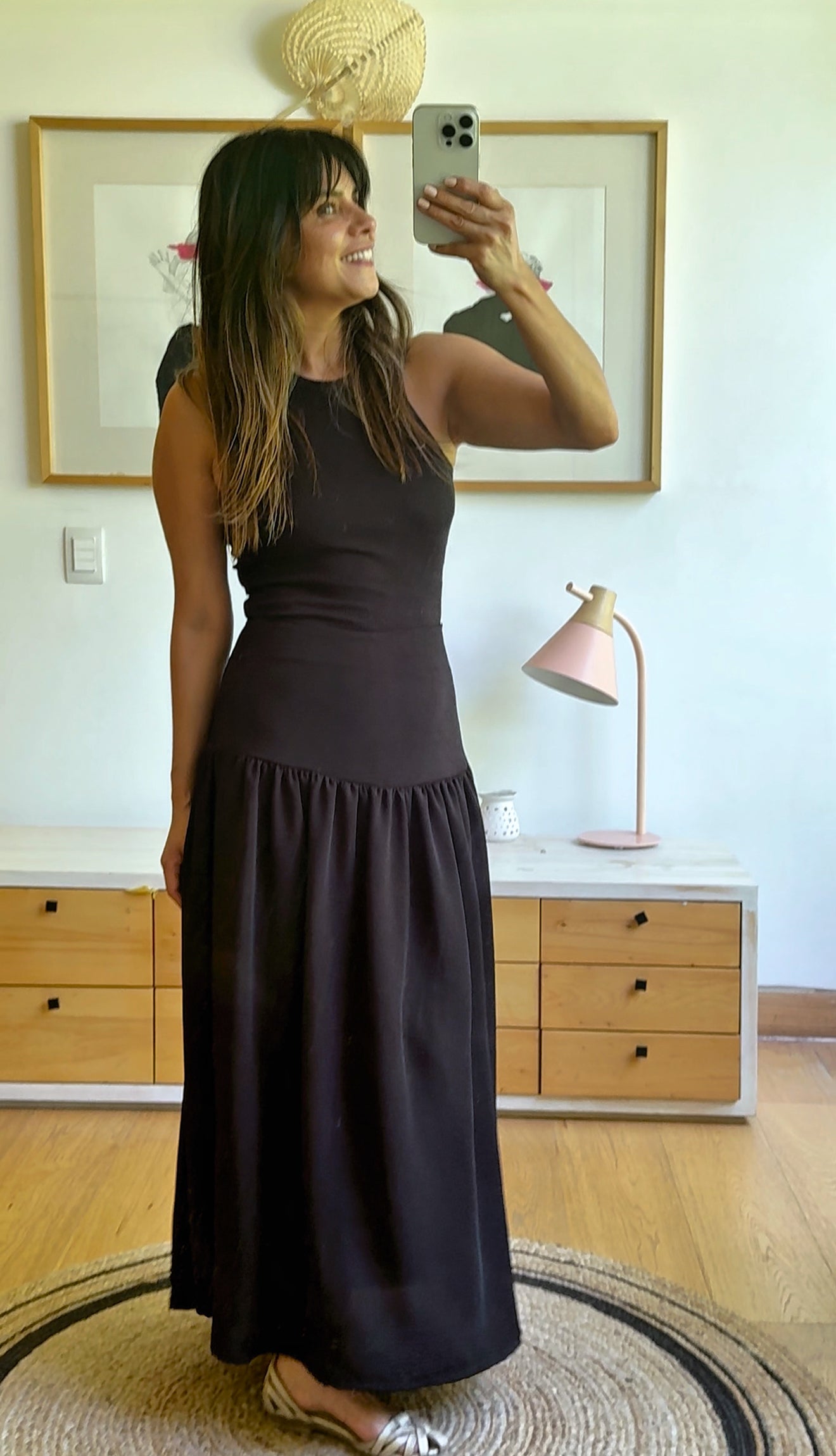 Pollera Fresia Black