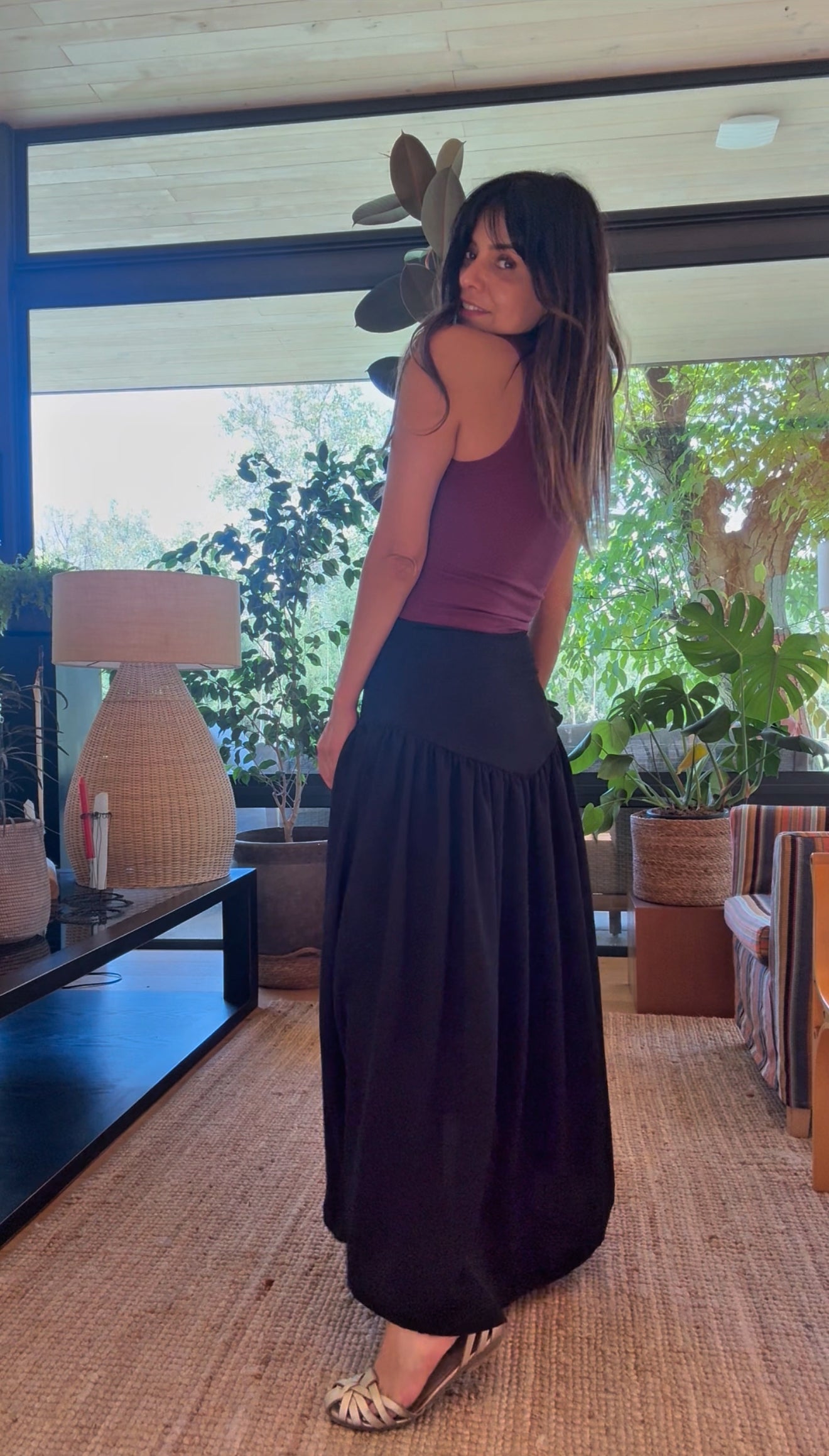 Pollera Fresia Black