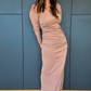Vestido Creta Beige