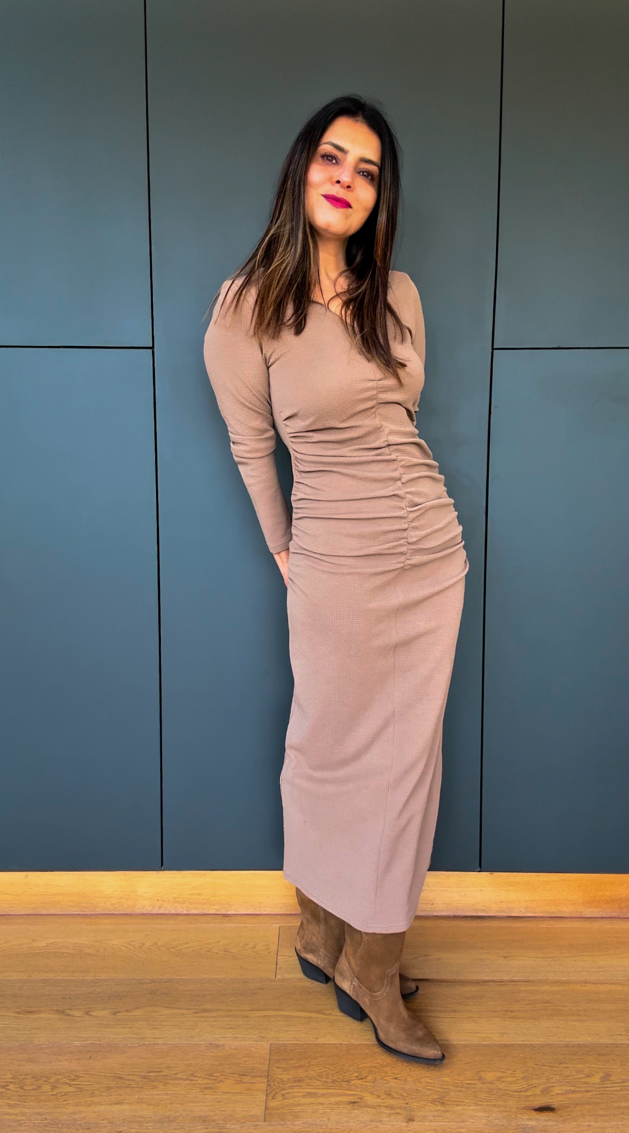 Vestido Creta Beige