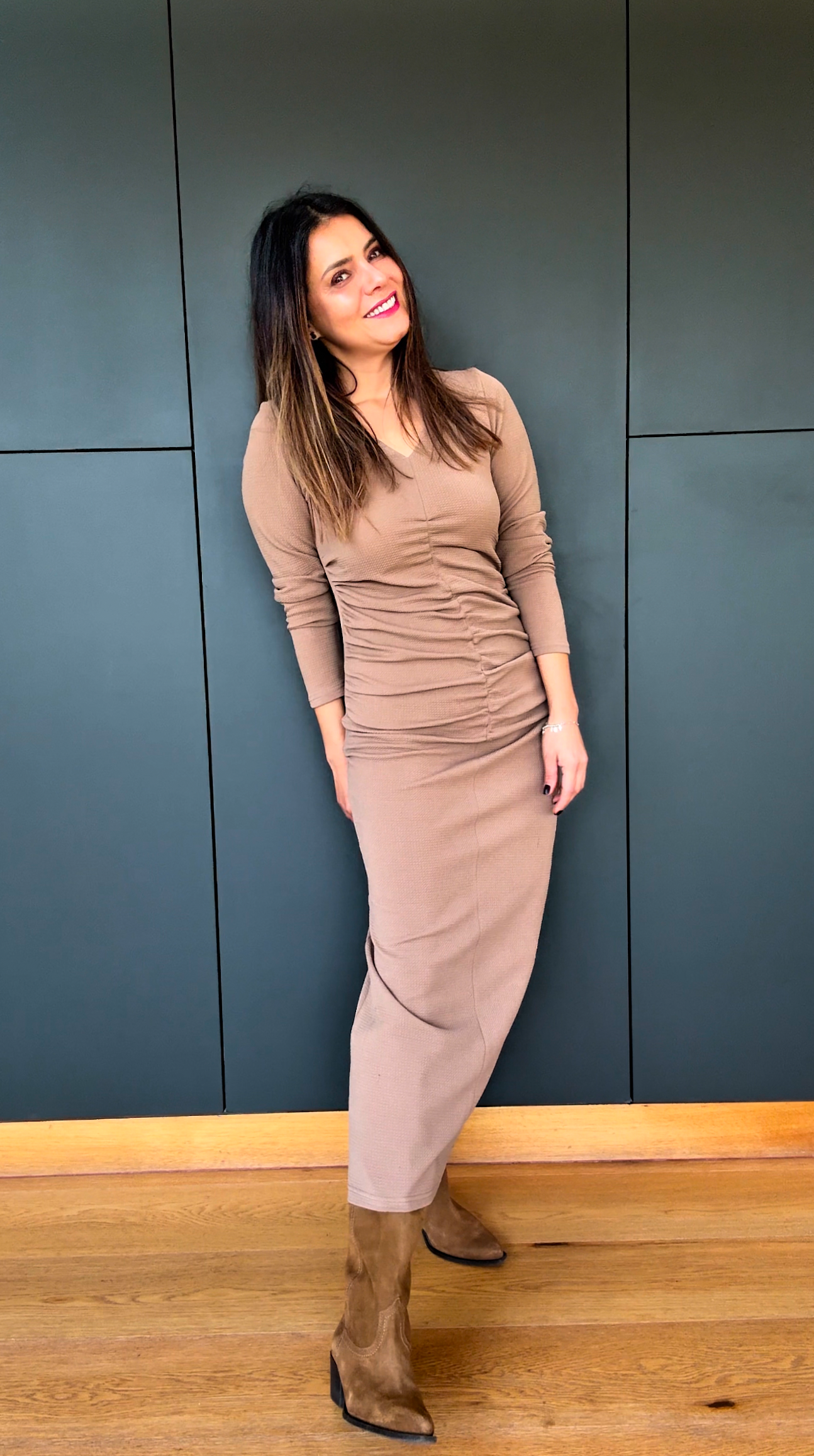 Vestido Creta Beige