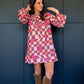 Vestido Denim Cuadros